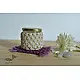 Hand knotted Candle Jar with Coaster