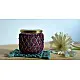 Hand knotted Candle Jar with Coaster
