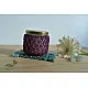 Hand knotted Candle Jar with Coaster