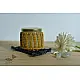 Hand knotted Candle Jar with Coaster