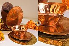 Virasat ❋ Diya Holder Set (Brass & Copper)