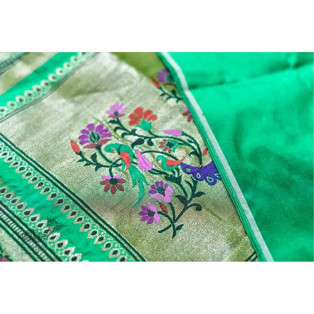 Ashaavali | अशावली ⁂ Gujarati Brocade ⁂ Silk Saree ⁂ 1