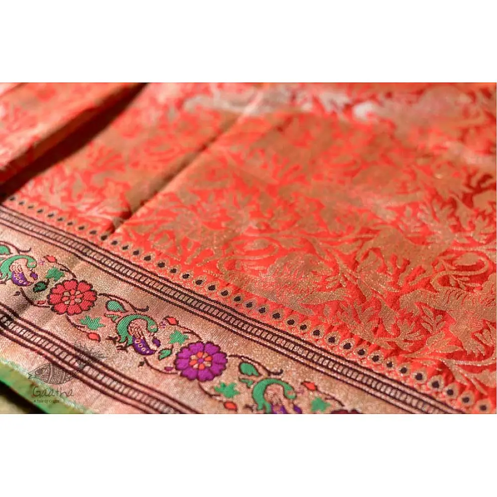 Ashaavali | अशावली ⁂ Gujarati Brocade ⁂ Silk Saree ⁂ 1
