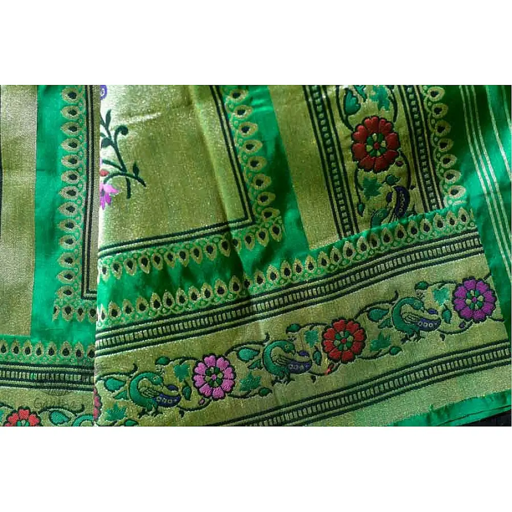 Ashaavali | अशावली ⁂ Gujarati Brocade ⁂ Silk Saree ⁂ 1