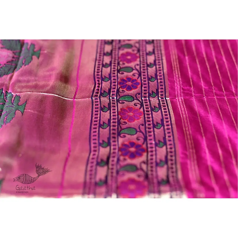 Ashaavali | अशावली ⁂ Gujarati Brocade ⁂ Silk Saree ⁂ 2