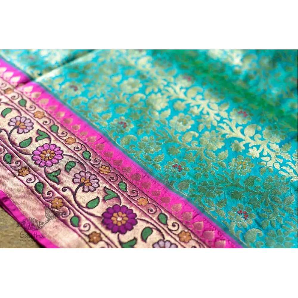 Ashaavali | अशावली ⁂ Gujarati Brocade ⁂ Silk Saree ⁂ 3