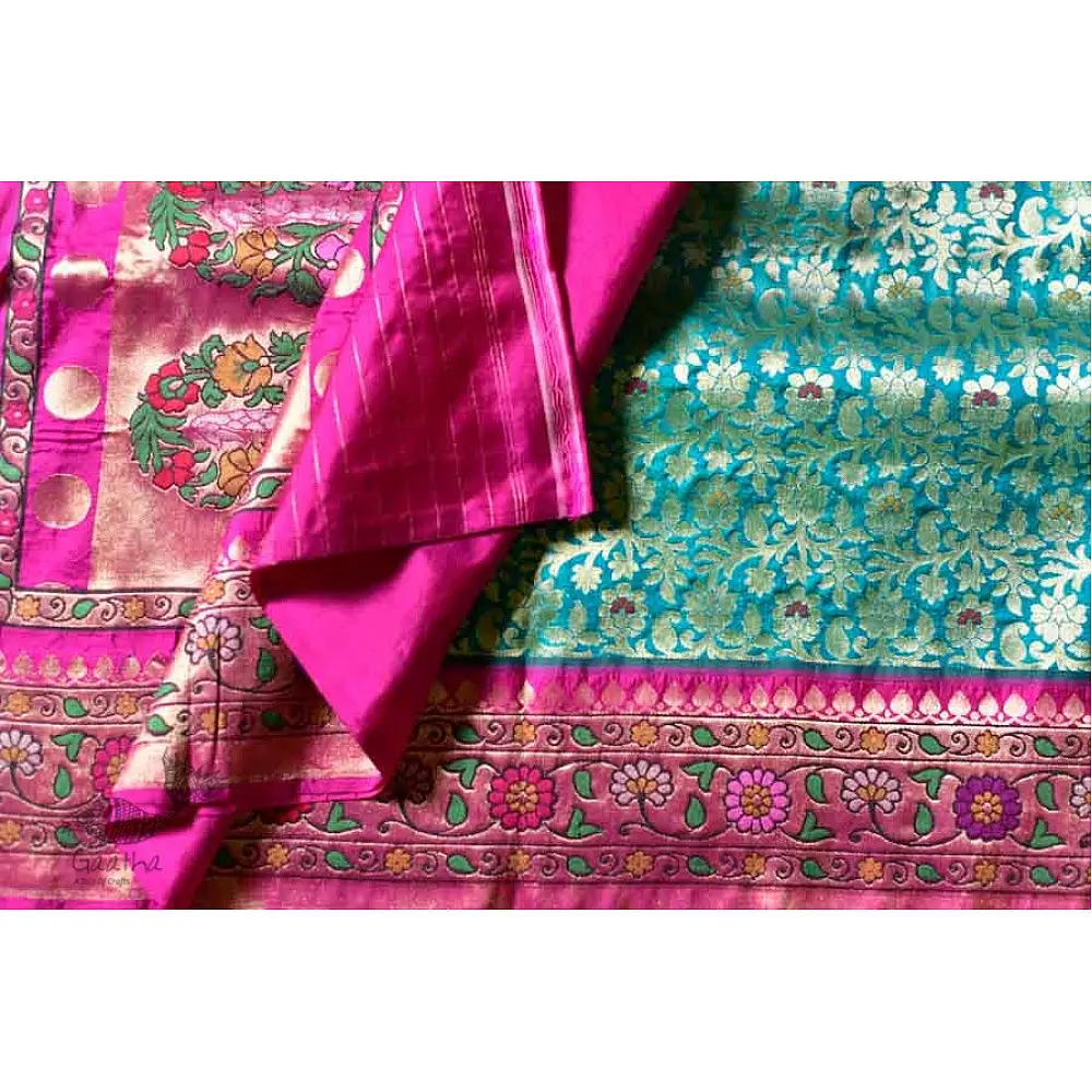 Ashaavali | अशावली ⁂ Gujarati Brocade ⁂ Silk Saree ⁂ 3