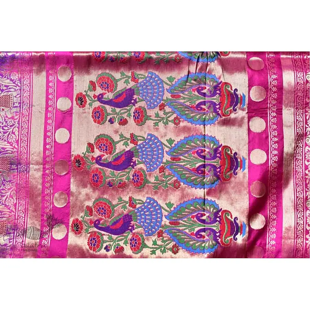 Ashaavali | अशावली ⁂ Gujarati Brocade ⁂ Silk Saree ⁂ 4