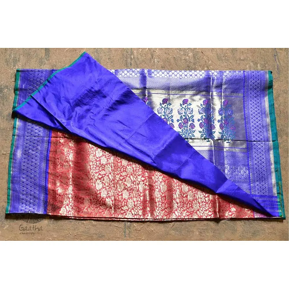 Ashaavali | अशावली ⁂ Gujarati Brocade ⁂ Silk Saree ⁂ 6