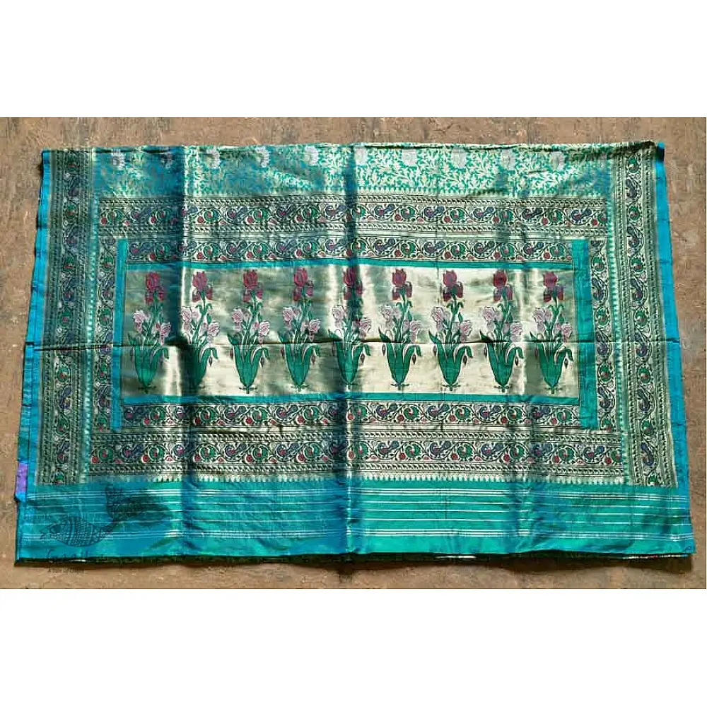 Ashaavali | अशावली ⁂ Gujarati Brocade ⁂ Silk Saree ⁂ 8
