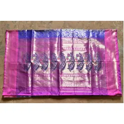 Ashaavali | अशावली ⁂ Gujarati Brocade ⁂ Silk Saree ⁂ 9