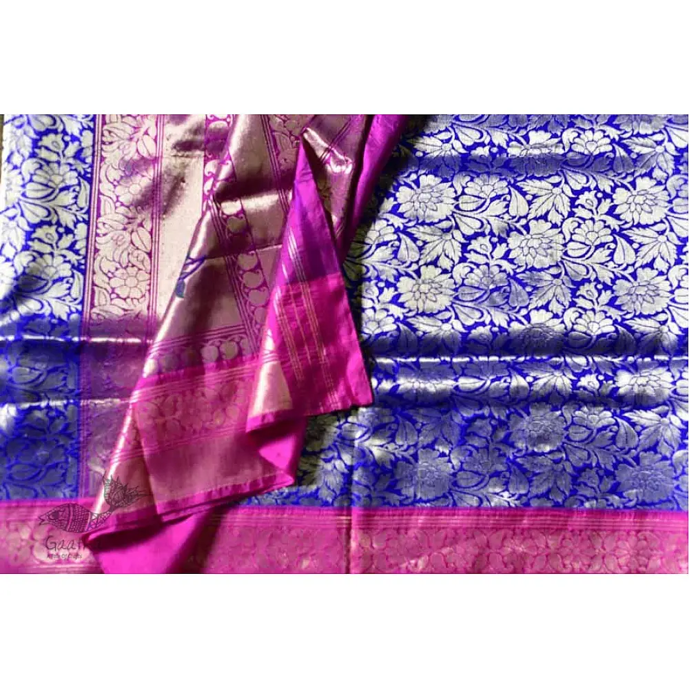 Ashaavali | अशावली ⁂ Gujarati Brocade ⁂ Silk Saree ⁂ 9