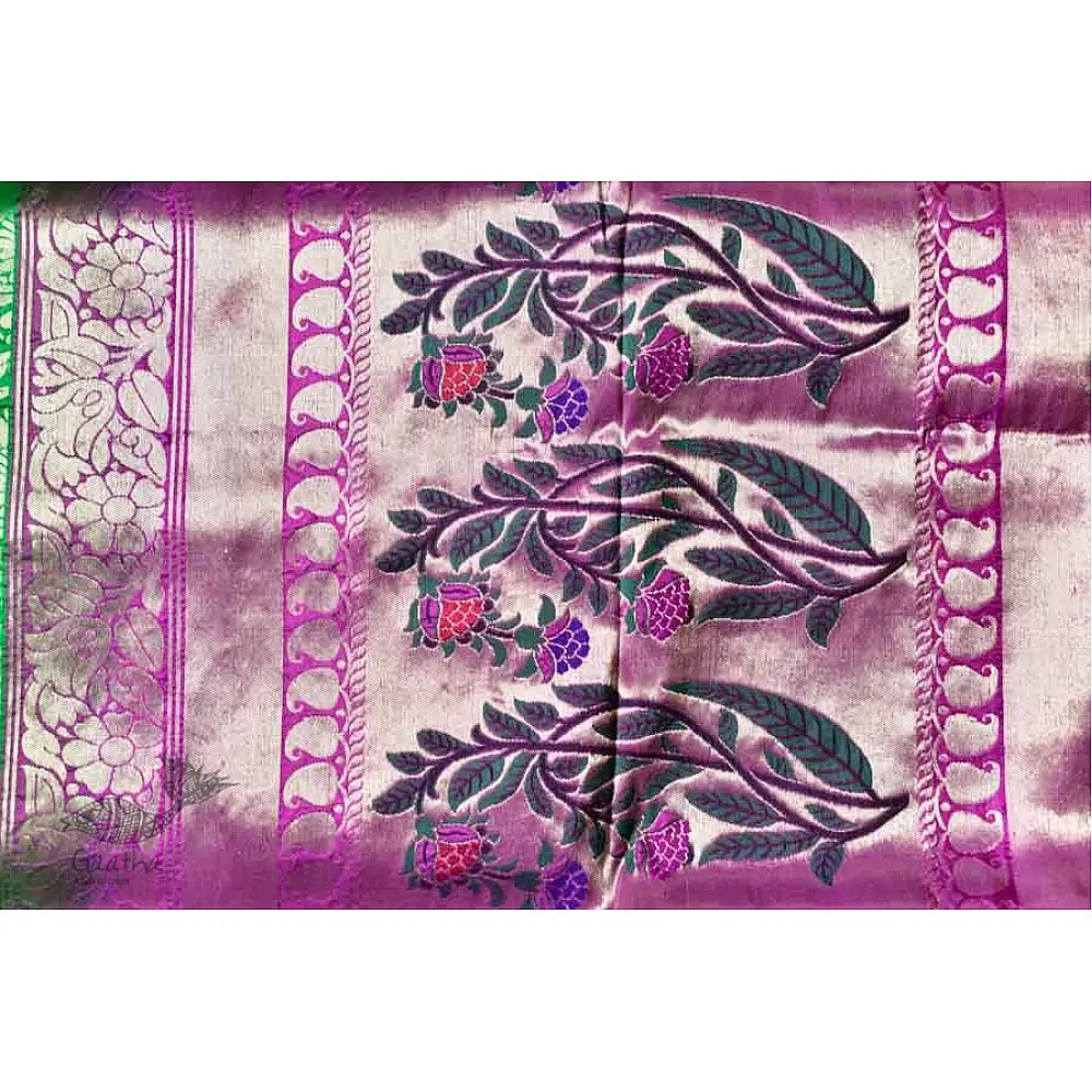 Ashaavali | अशावली ⁂ Gujarati Brocade ⁂ Silk Saree ⁂ 10