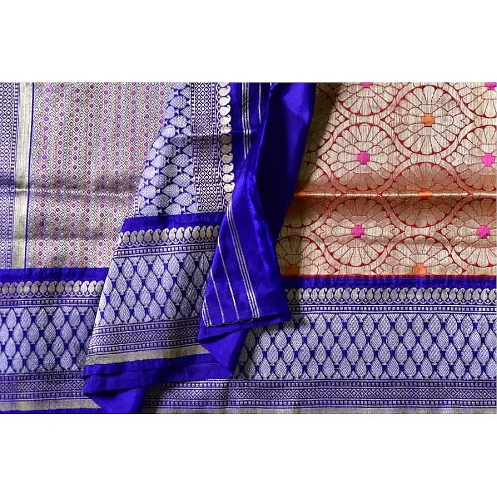 Ashaavali | अशावली ⁂ Gujarati Brocade ⁂ Silk Saree ⁂ 12