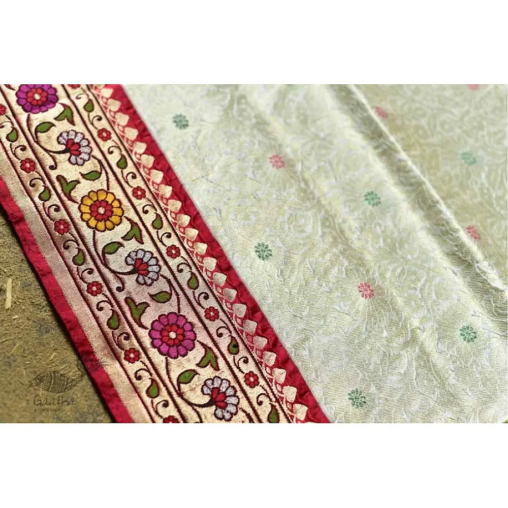 Ashaavali | अशावली ⁂ Gujarati Brocade ⁂ Silk Saree ⁂ 14