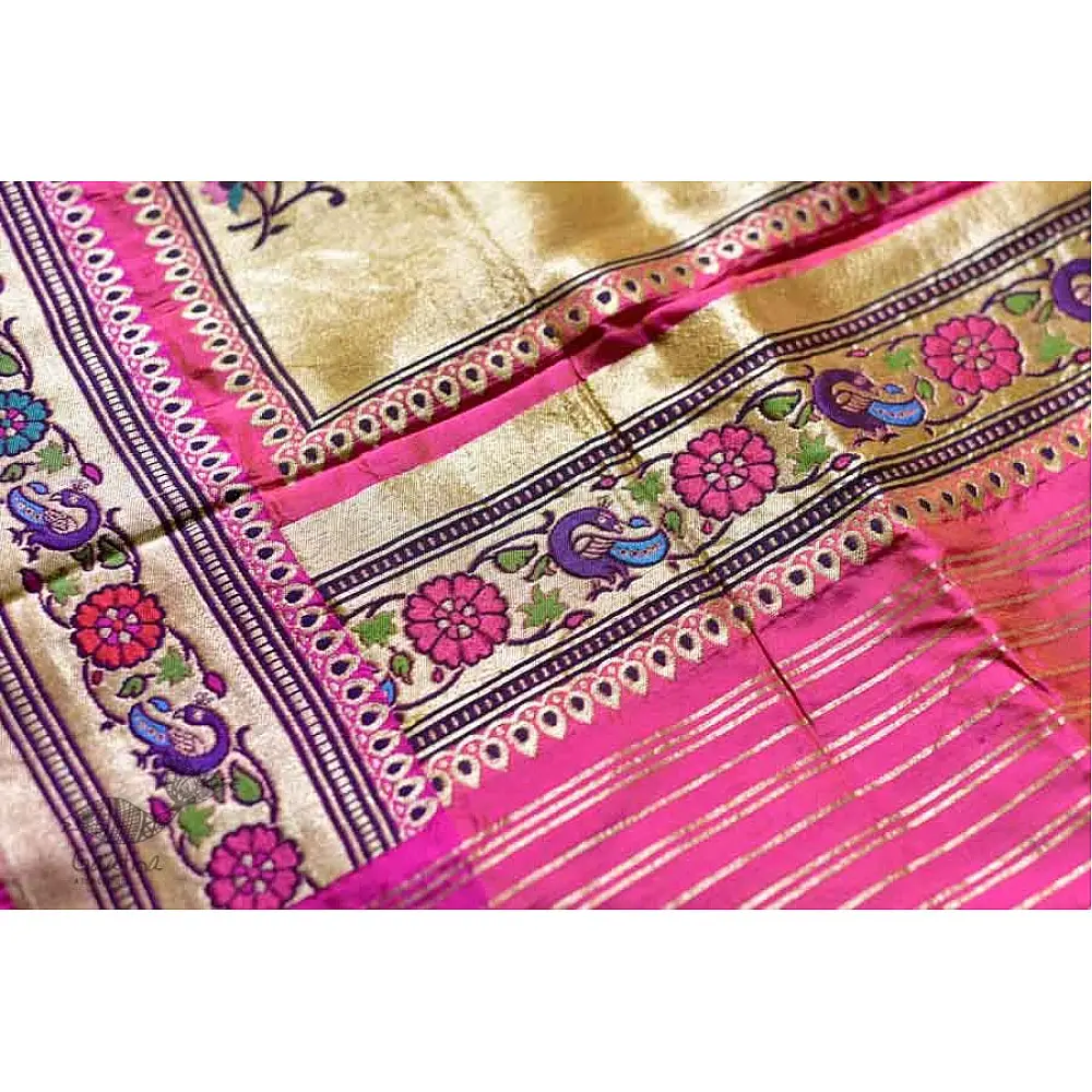Ashaavali | अशावली ⁂ Gujarati Brocade ⁂ Silk Saree ⁂ 15