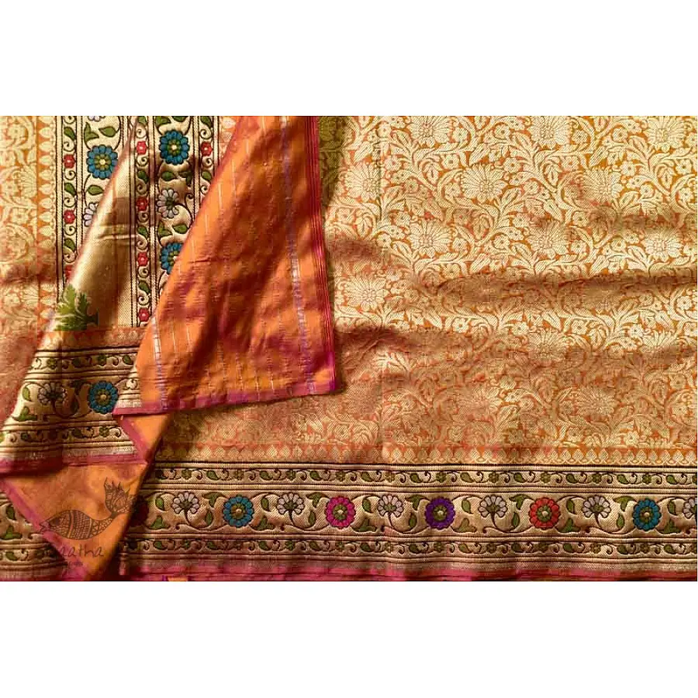 Ashaavali | अशावली ⁂ Gujarati Brocade ⁂ Silk Saree ⁂ 16