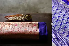 Ashaavali | अशावली ⁂ Gujarati Brocade ⁂ Silk Saree ⁂ 12