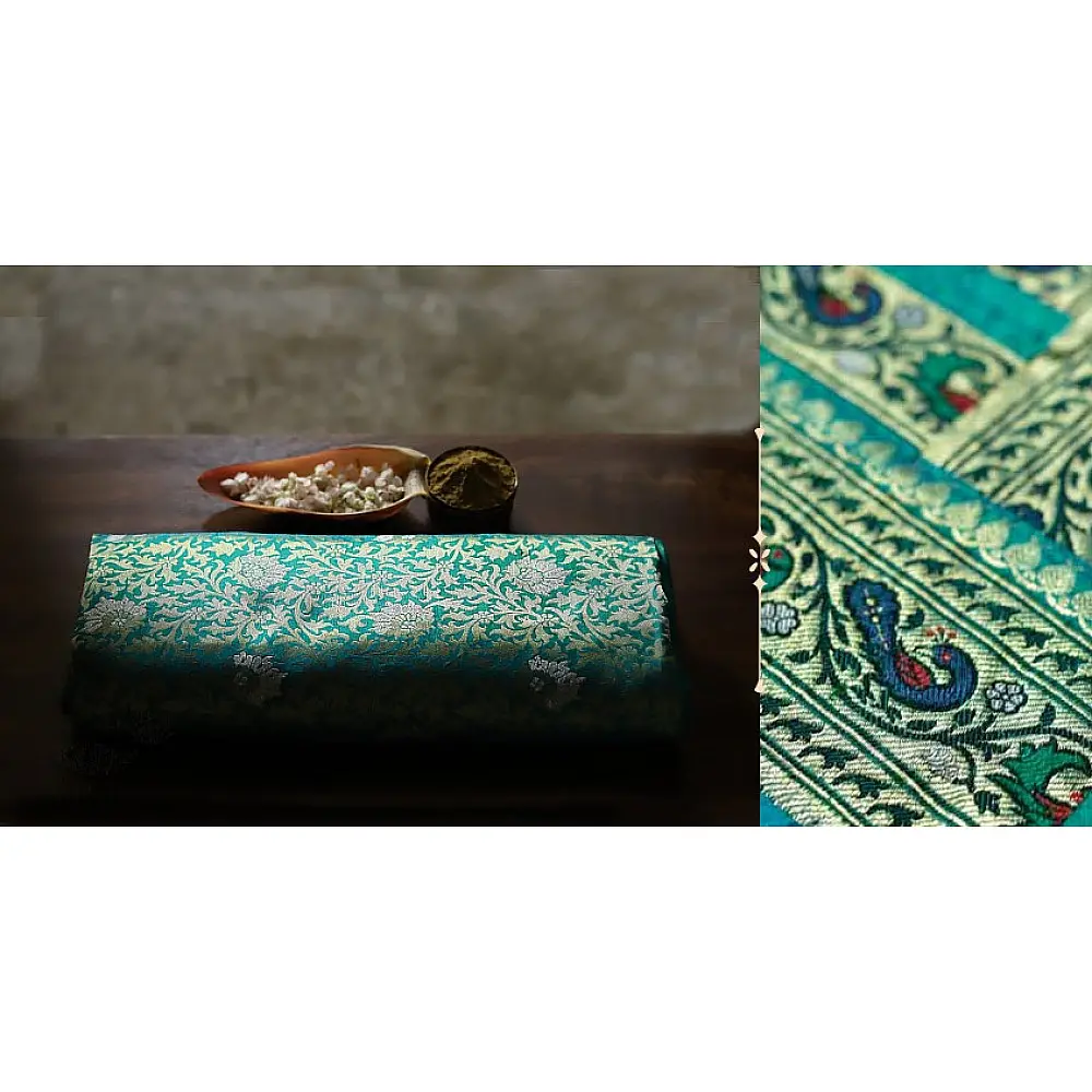 Ashaavali | अशावली ⁂ Gujarati Brocade ⁂ Silk Saree ⁂ 8