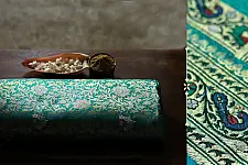 Ashaavali | अशावली ⁂ Gujarati Brocade ⁂ Silk Saree ⁂ 8