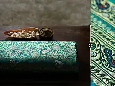 Ashaavali | अशावली ⁂ Gujarati Brocade ⁂ Silk Saree ⁂ 8