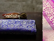Ashaavali | अशावली ⁂ Gujarati Brocade ⁂ Silk Saree ⁂ 9