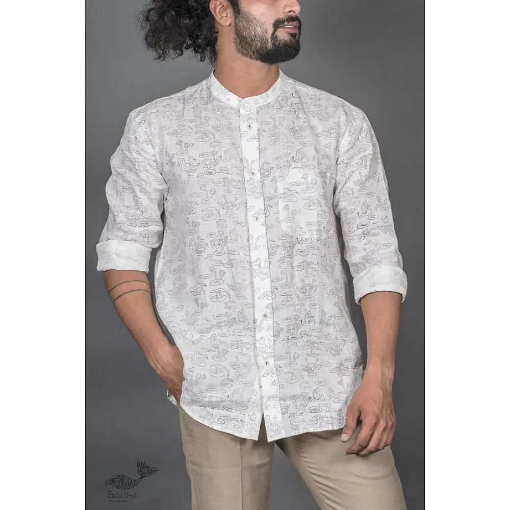 Talab ● Cotton Block Printed Shirt ● 6