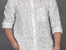 Talab ● Cotton Block Printed Shirt ● 6