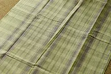 Iravati | Narayanpet Handloom Cotton Saree | Light Olive Green