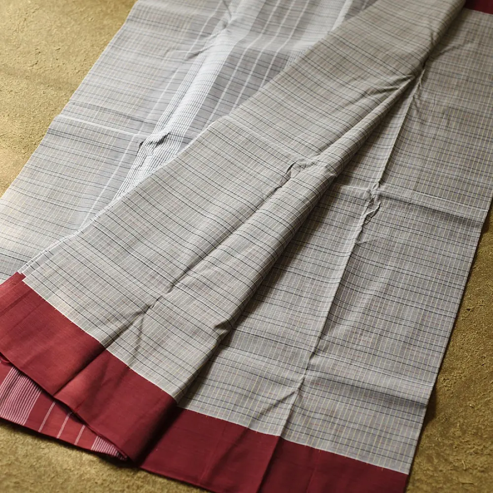 shop Narayanpet Handloom Cotton Grey Saree
