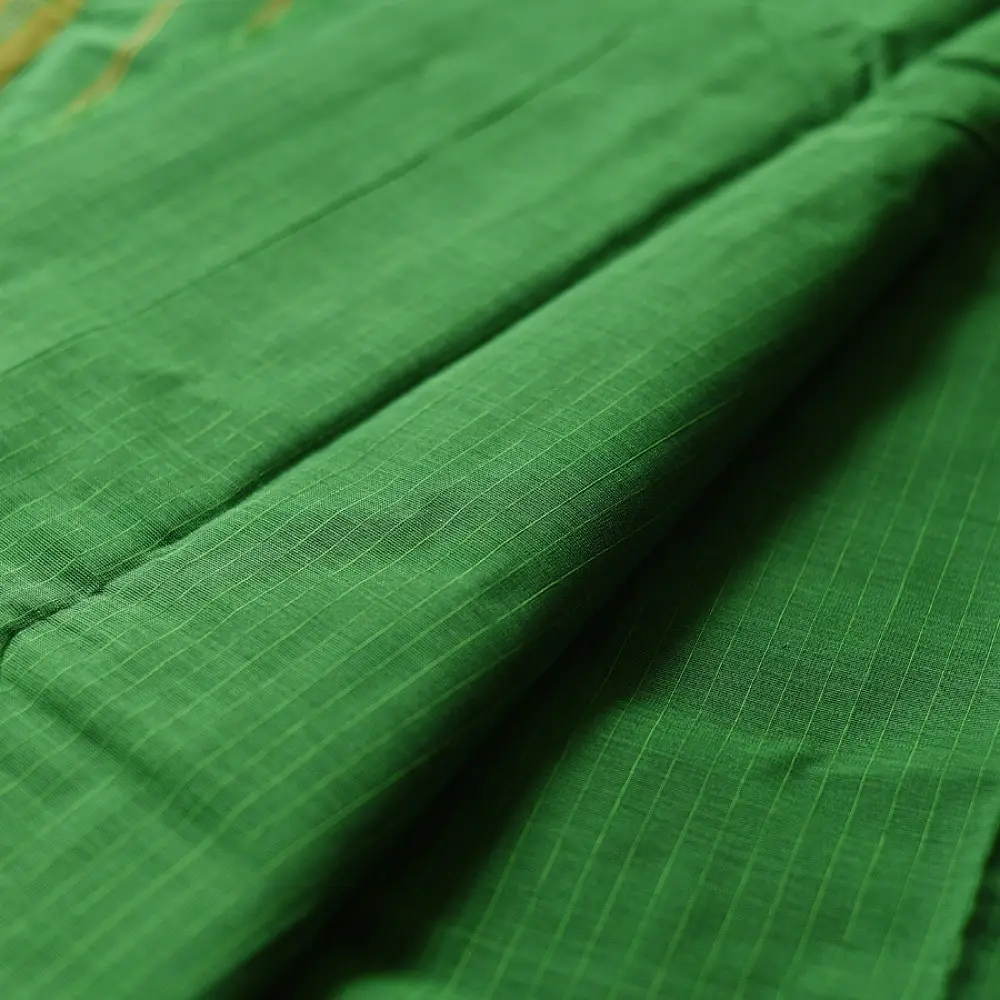 Buy south handloom saree in Leaf Green