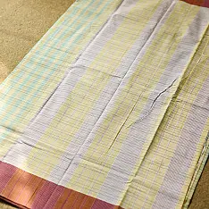 Iravati | Narayanpet Handloom Cotton Saree | Pastel Colour