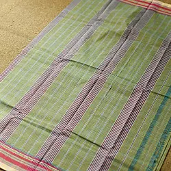 Iravati | Narayanpet Handloom Cotton Saree |  Olive Green