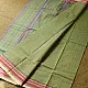 shop Narayanpet Handloom Cotton Olive Green Saree