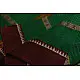 shop handloom narayanpet cotton saree with Big Border - Green with Red Border