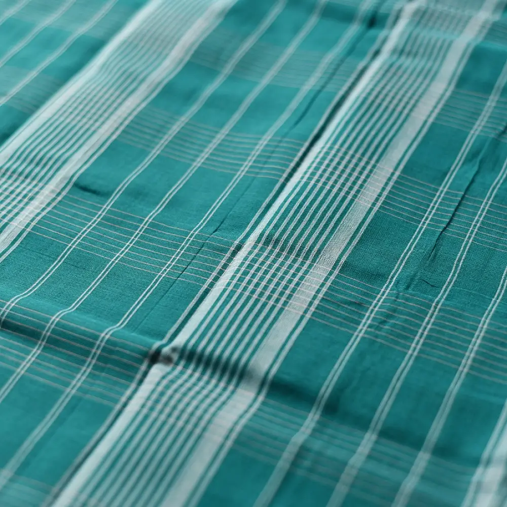 Sea Blue Handloom Cotton Saree buy online