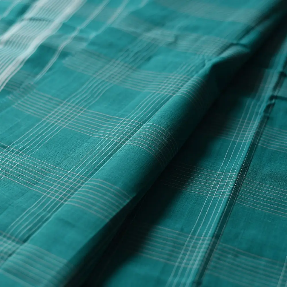 Sea Blue Handloom Cotton Saree buy online