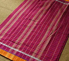 Iravati | Narayanpet Handloom Cotton Saree - Rani Pink