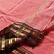 indian handloom Cotton Saree in Peachish Red