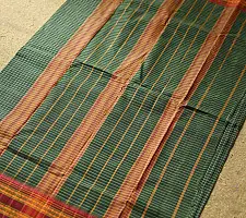 Iravati | Narayanpet Handloom Cotton Saree - Deep Green