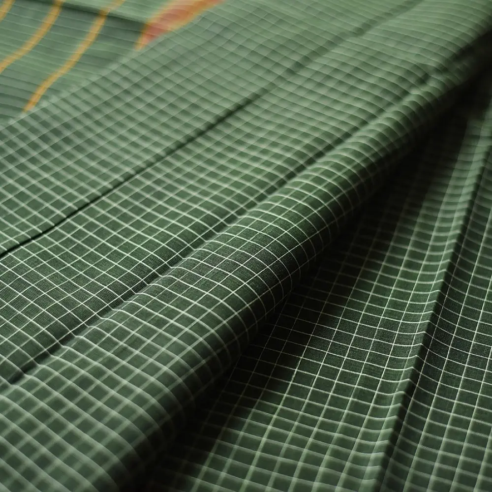 pure Handloom Deep Green Saree