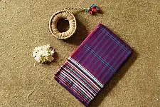 Iravati | Narayanpet Handloom Cotton Saree | Deep Magenta-Violet