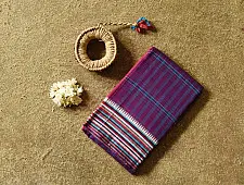 Iravati | Narayanpet Handloom Cotton Saree | Deep Magenta-Violet