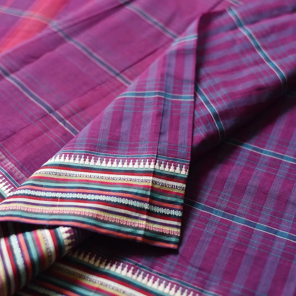 Deep Magenta handloom saree