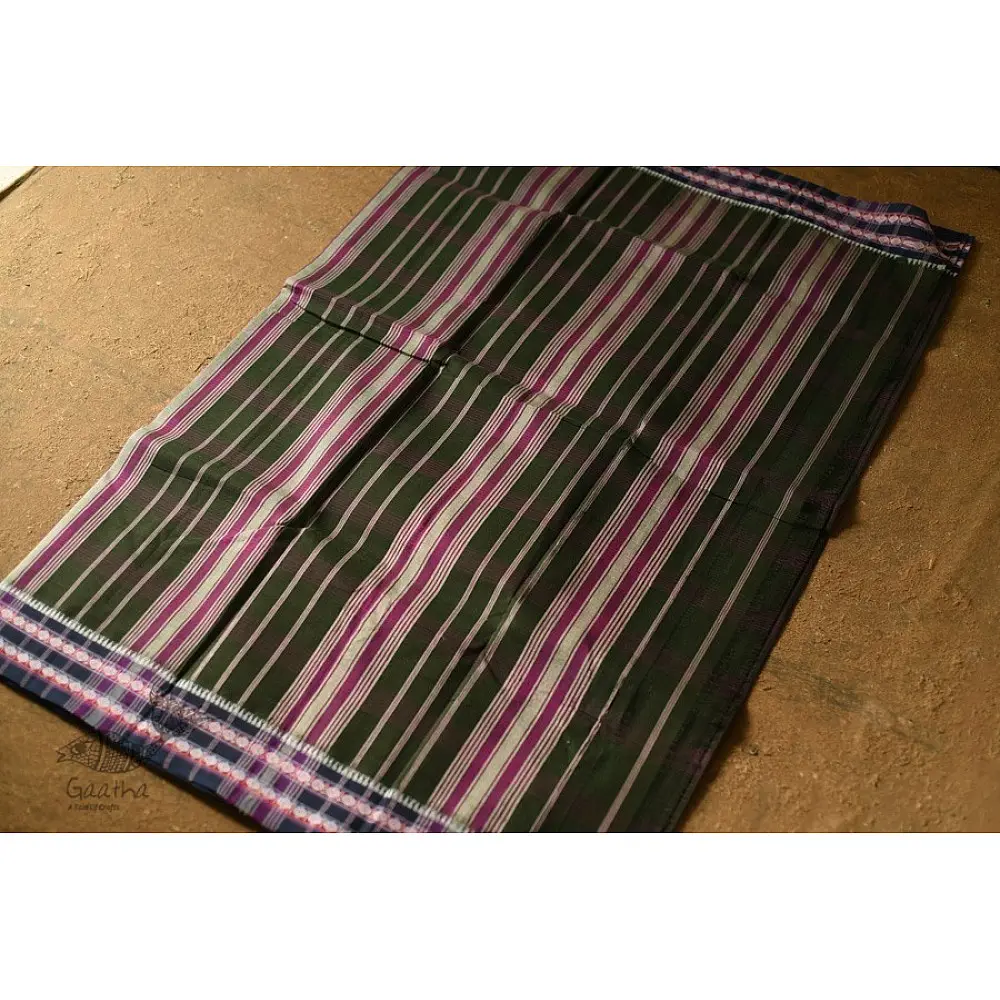 shop handwoven narayanpet cotton Saree - Black