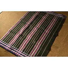 Iravati .  इरावती  - Narayanpet Handwoven Cotton Saree - Black