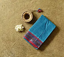 Iravati | Narayanpet Handloom Cotton Saree | Peacock Blue