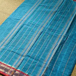 Iravati | Narayanpet Handloom Cotton Saree | Peacock Blue