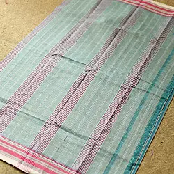 Iravati | Narayanpet Handloom Cotton Saree | Teal Green