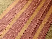 Iravati | Narayanpet Handloom Cotton Saree | Muted Brick Red